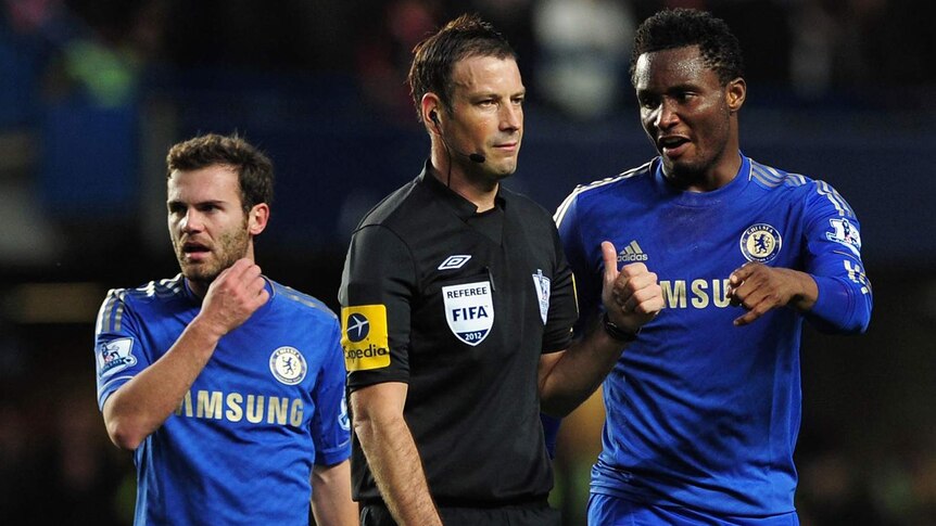 Chelsea's John Obi Mikel is reportedly as the centre of the allegations against Mark Clattenburg.