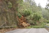 The landslide closed the Kings Highway near Nelligen on Friday afternoon.