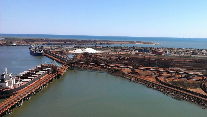 View of Port Hedland port, May 2014