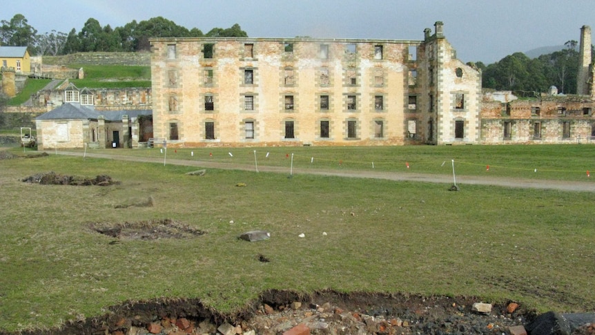 Wild weather has damaged the grounds at the convict heritage site at Port Arthur.