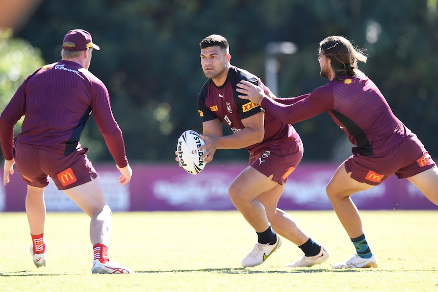 David Fifta Maroons Queenland training state of origin 23