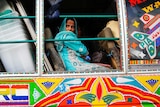 Ballot boxes and polling booths are being transported in Lahore.