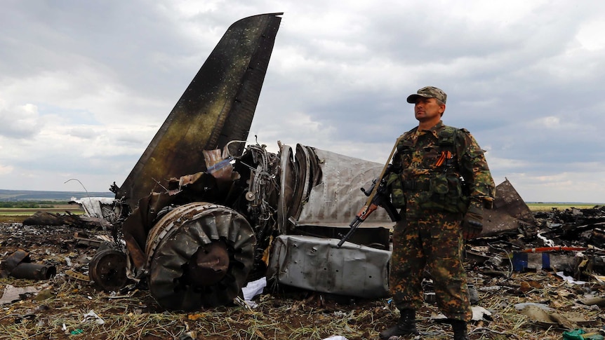 Ukraine plane shot down by pro-Russian separatists June 14, 2014.