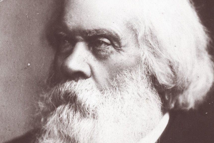 A black and white photo of Sir Henry Parkes