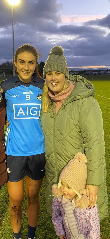 Sharon and Eilish ODowd at a Gaelic game.