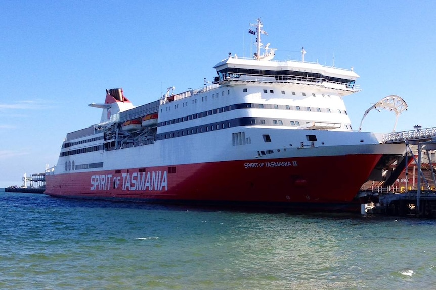 Tasmanian ferry at Station Pier in Melbourne.