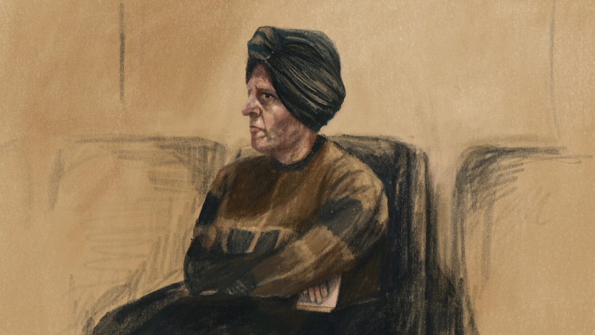 A court sketch of Malka Leifer.