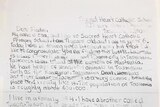 A scanned copy of the letter written by Ella, who writes about her life and family.