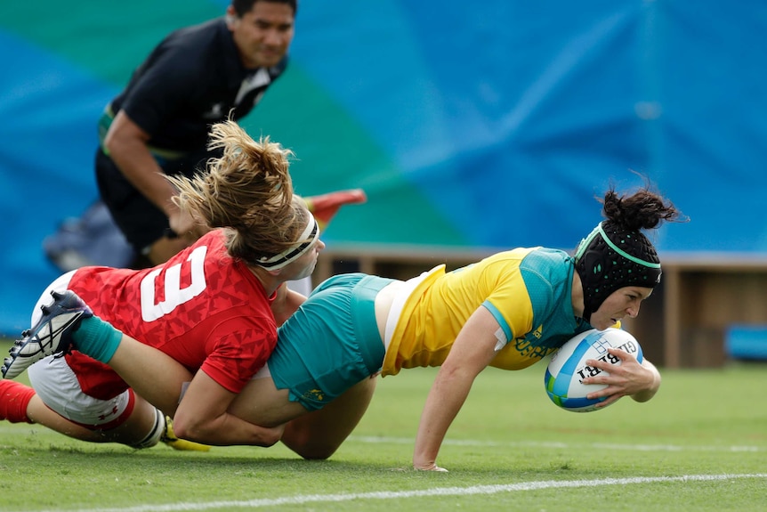 Emilee Cherry scores against Canada