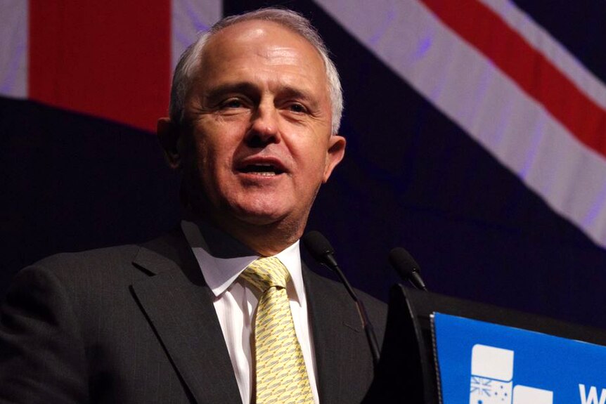 Head and shoulders pic of Prime Minister Malcolm Turnbull