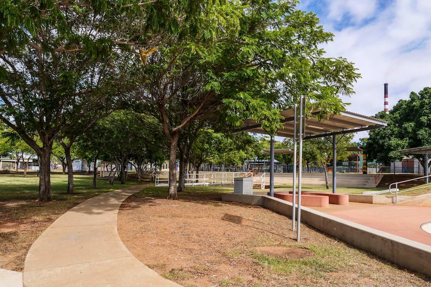 park with trees