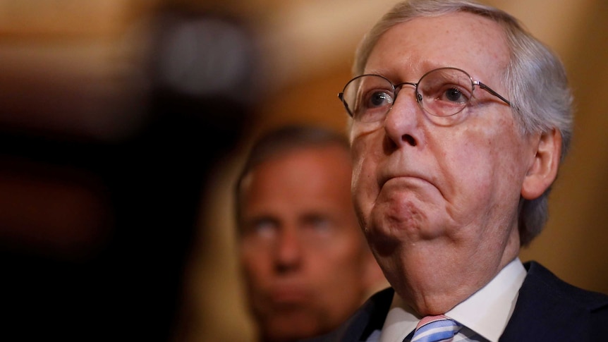 Mitch McConnell looks teary