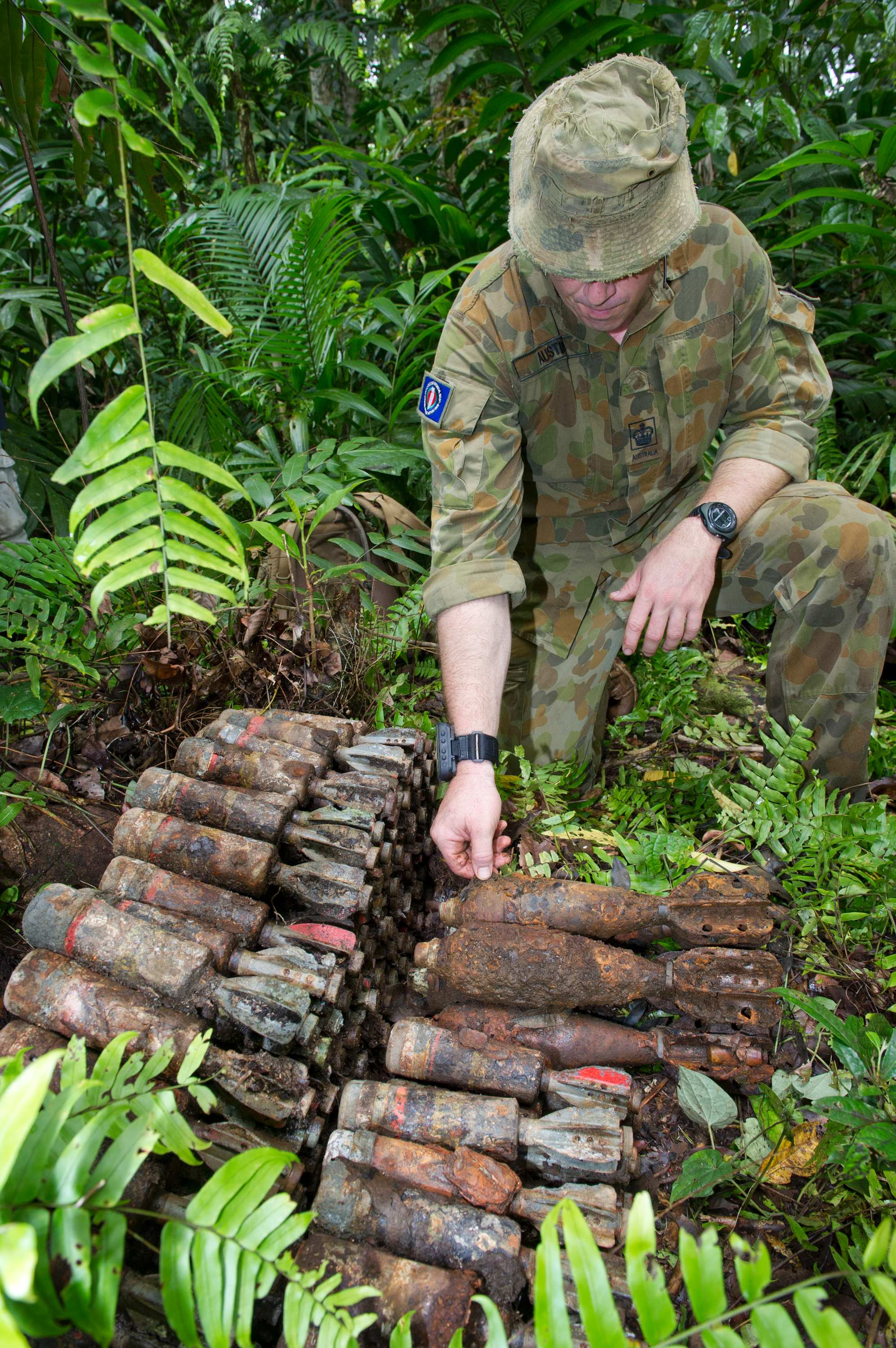 Australian soldiers clear over six tonnes of explosives from World War