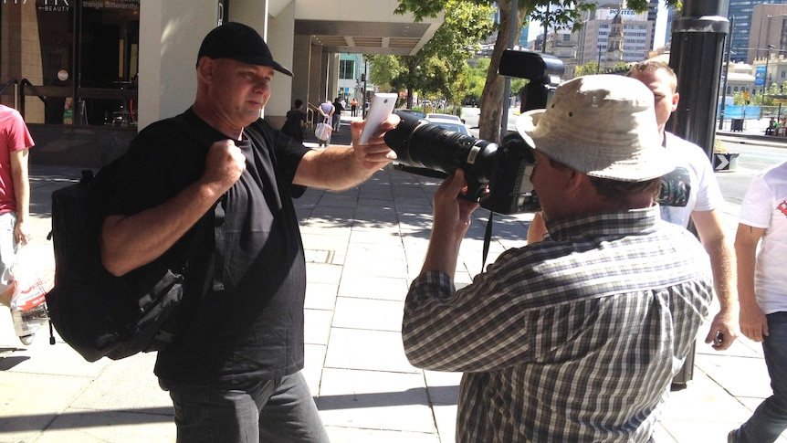 John Alexander Kiss leaves the District Court in Adelaide