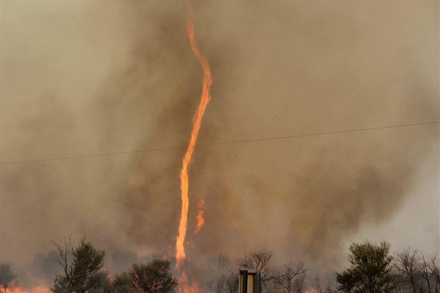 Thargomindah fire tornado