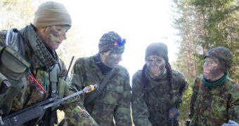Estonia's citizen army takes part in military exercises.