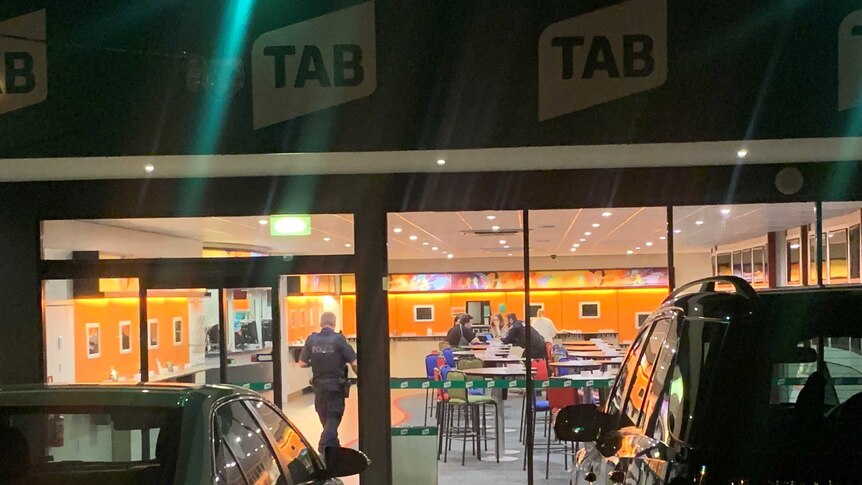 Front of TAB shop in Lutana.