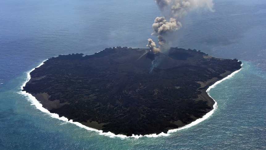 Nishinoshima, the new volcanic island created off Japan