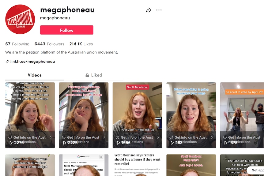 a tiktok account for megaphoneau