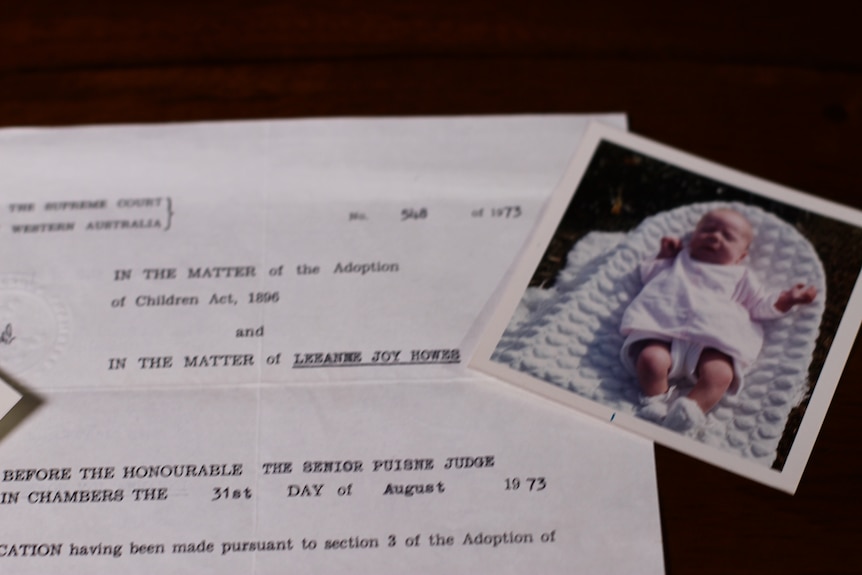 picture of birth certificate and photo of baby