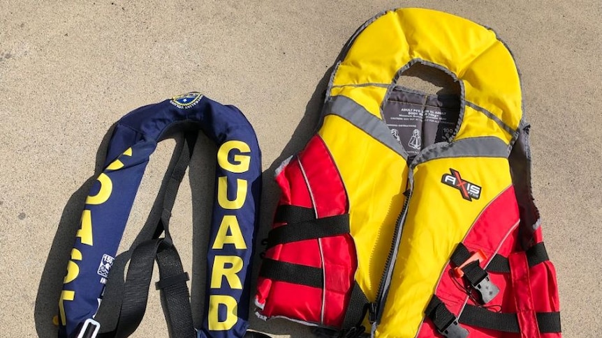 two examples of life jackets