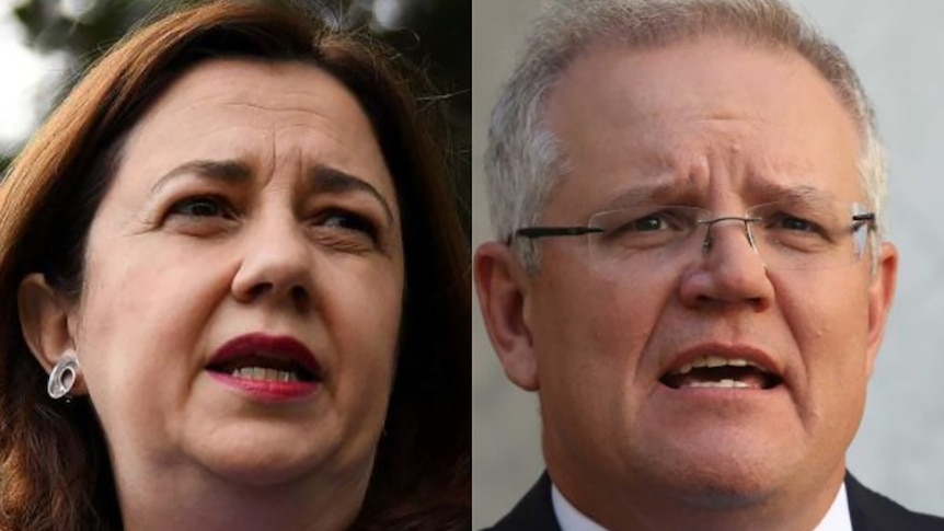 Queensland Premier Annastacia Palaszczuk and Prime Minister Scott Morrison