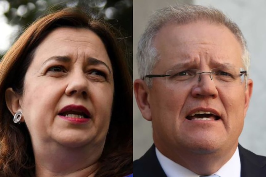 Queensland Premier Annastacia Palaszczuk and Prime Minister Scott Morrison