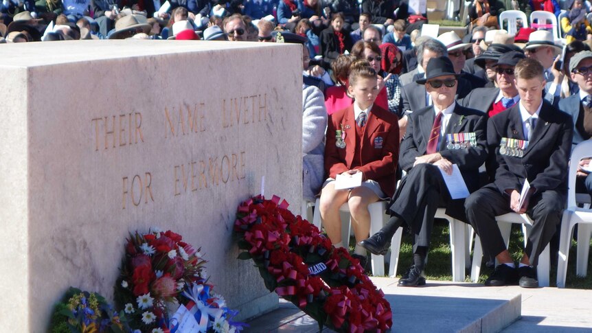 Wreaths laid