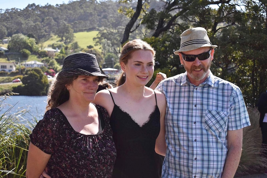 Molly Lynch with her parents
