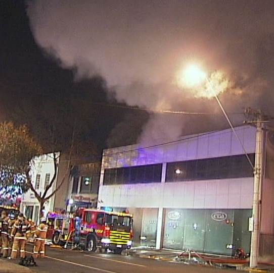 Fire has caused significant damage at the Grand Turismo car dealership in West Melbourne on September 2, 2013.