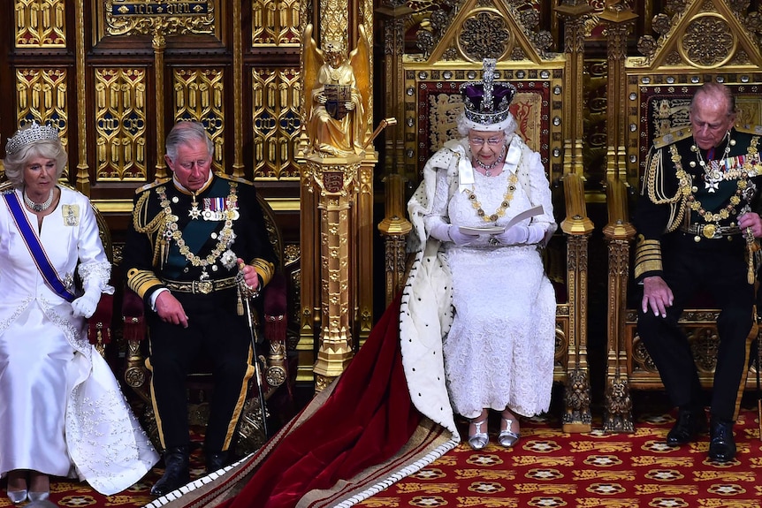 Queen Elizabeth delivers the Queen's Speech