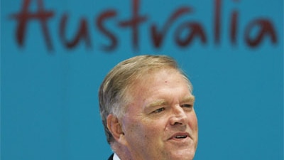 Kim Beazley at the Commonwealth Games in Melbourne in 2006