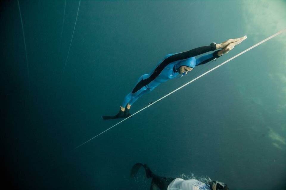 Australian Free Diving Record Holder Adam Stern Plunges Deep Into World Championships Abc News