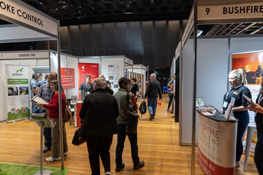 Blue Mountains residents at the Australian Bushfire Building Conference.