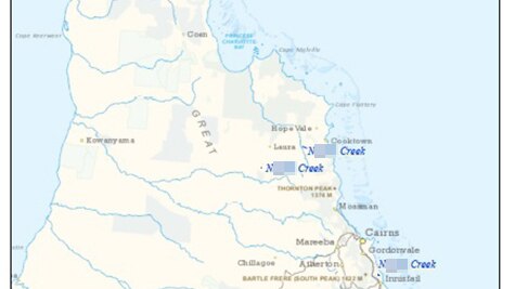 Map shows 10 locations in Queensland's north containing the N-word will be discontinued and renamed
