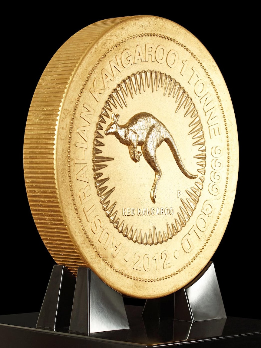 Perth Mint unveils a 1,012kg gold coin worth more than $50 million on October 27, 2011.