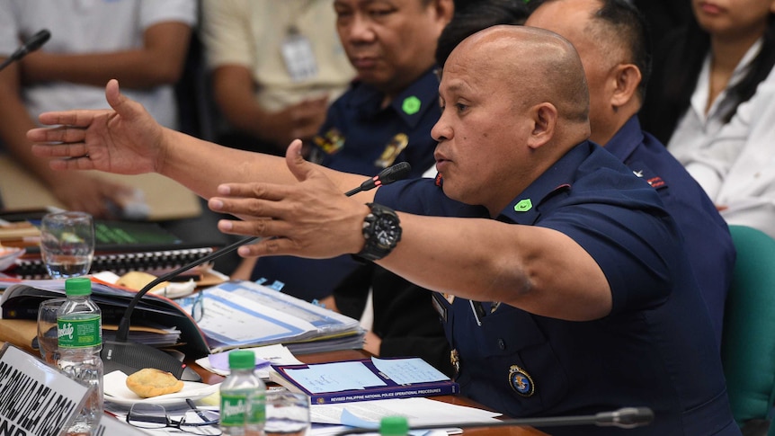 Philippine national police director general Ronald Dela Rosa.