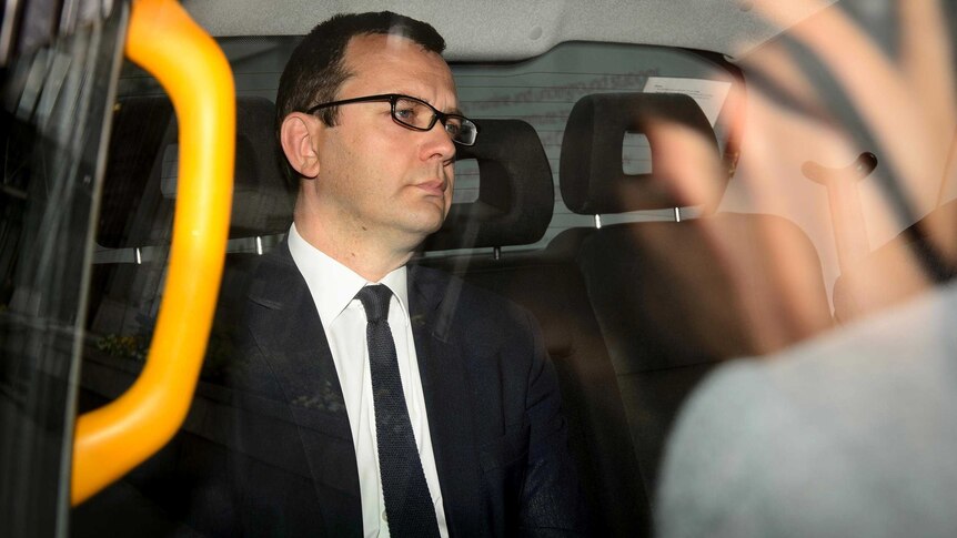 Andy Coulson leaves the Old Bailey after being convicted of plotting to hack phones.