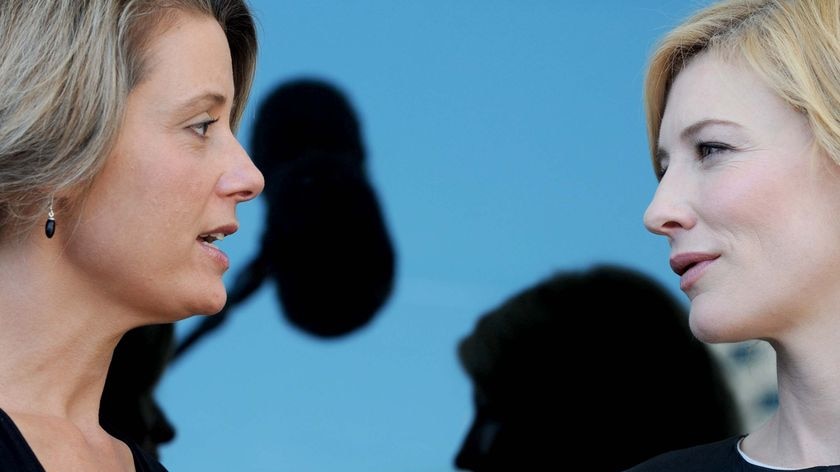 NSW Premier Kristina Keneally and Cate Blanchett