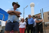 Protest leader Mike Nash with Tennant Creek locals