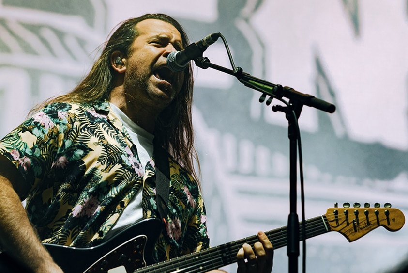 James Tidswell from Violent Soho performing at Splendour IN The Grass, Sat 23 July