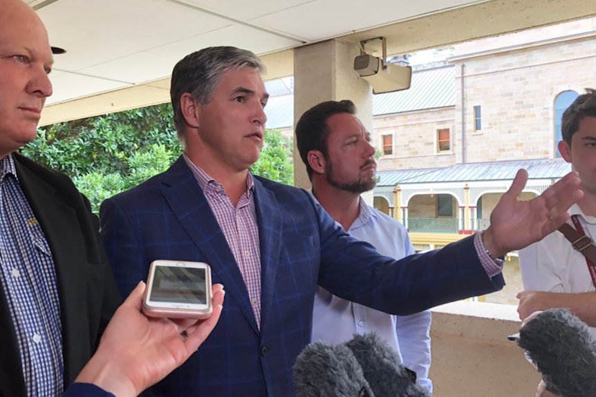 North Queensland MP Rob Katter speaking to media
