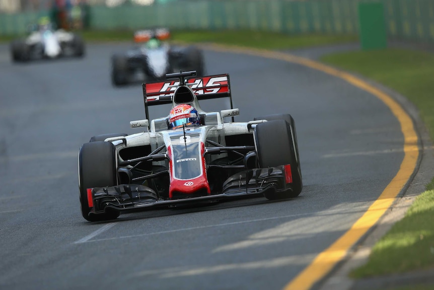 Haas F1 driver Romain Grosjean at the Australian Grand Prix