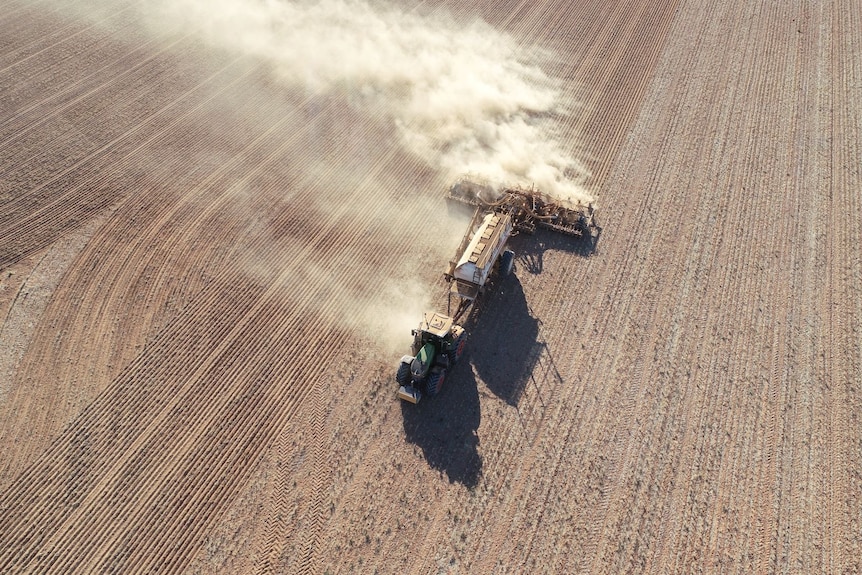 Tractor and air seeder
