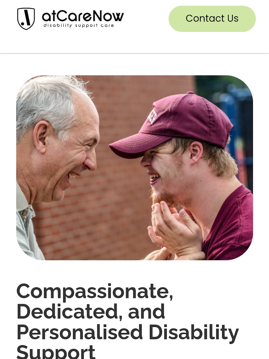 An advertisement for NDIS services.