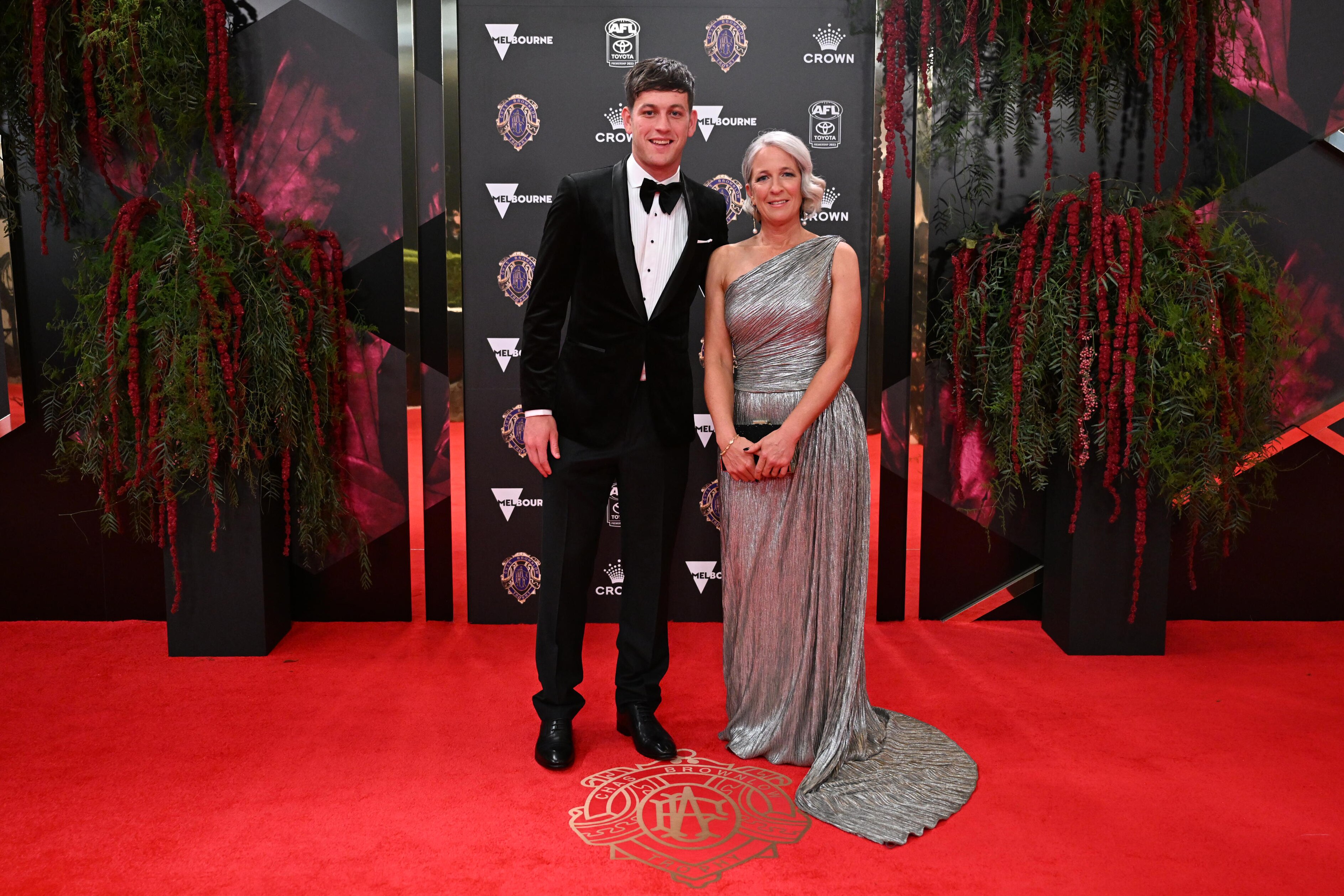 Port Adelaide midfielder Zak Butters brought his mum, Renee, along as his Brownlow date. 