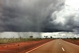 storm clouds in the outback