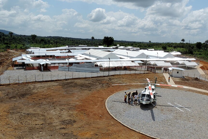 The Ebola clinic where Dan Baschiera volunteered