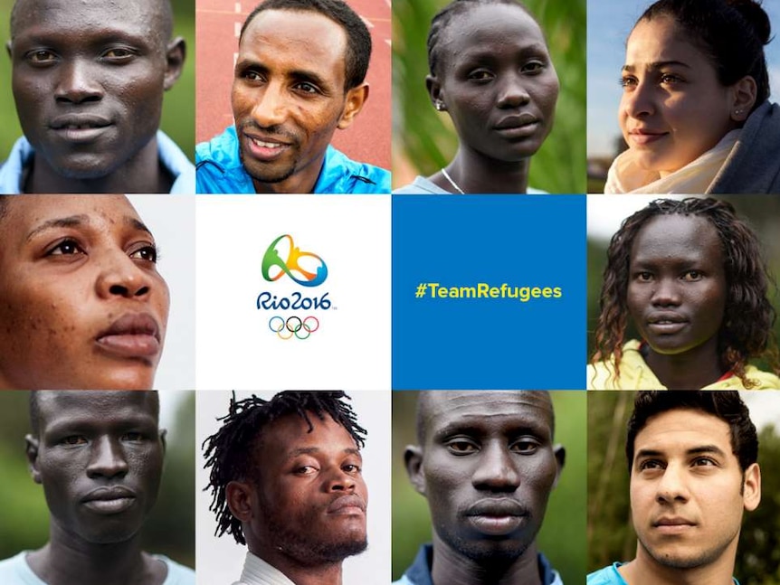 The refugee athlete team includes four women.