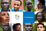 The refugee athlete team includes four women.
